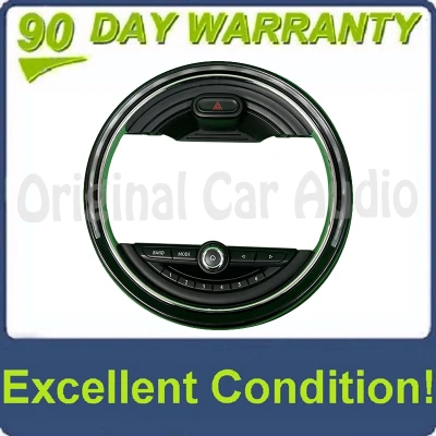 2014 - 2019 MINI COOPER CLUBMAN F55 F56 OEM CID 8.8" MEDIA INFO CONTROL SWITCH BEZEL TRIMONLY 9354506