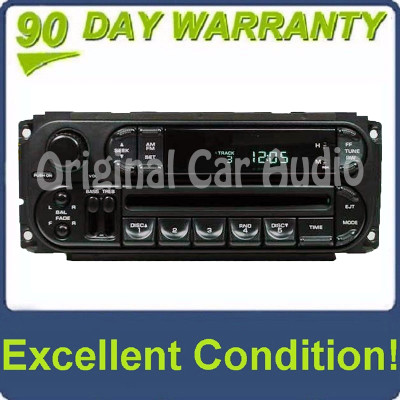 2002 - 2007 Chrysler Dodge Jeep OEM AM FM Radio CD Player Receiver RBK 2002 - 2007 Chrysler Dodge Jeep OEM AM FM Radio CD Player Receiver RBK
