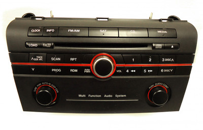 MAZDA 3 Radio Stereo 6 Disc Changer CD Player Black BR9G66ARX 2005 2006 2007 2008