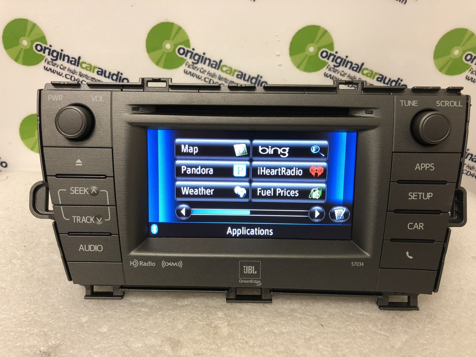 2011 2015 Toyota Prius JBL OEM Radio CD Player Green Edge HD radio