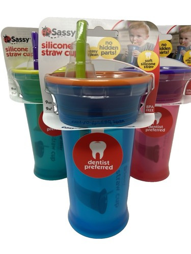 Sassy Silicone Straw Cup