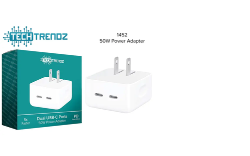 Tech Trendz Dual USB-C Port Power Adapter