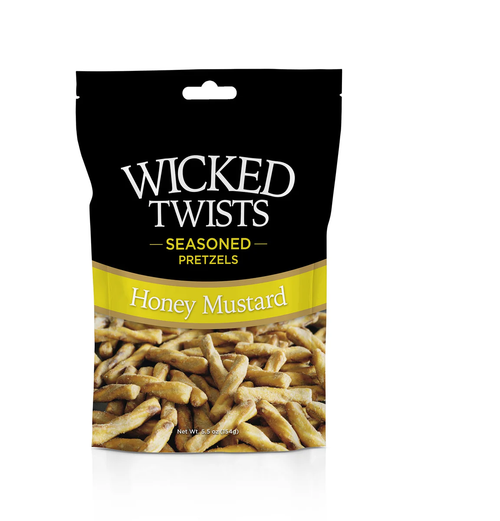 Wicked Twists Seasoned Pretzels Honey Mustard