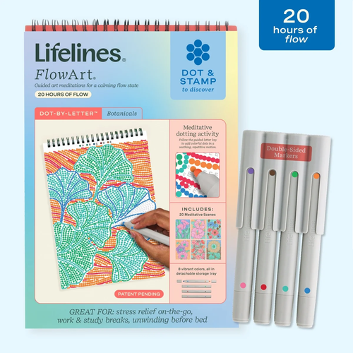 Dot-By-Letter Coloring Pad