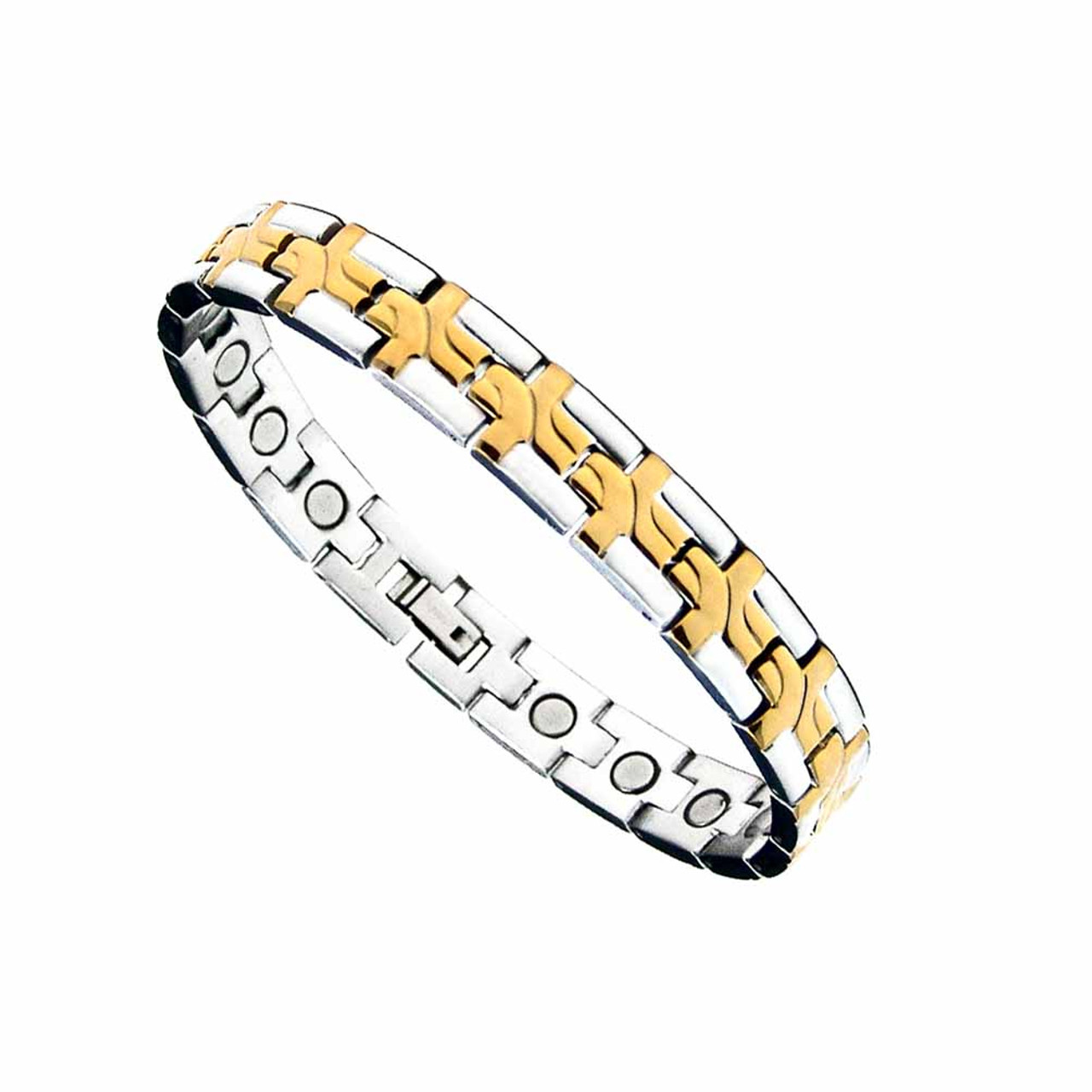 Men Detachable Titanium Steel Magnetic Therapy Bracelet Jewelry(Black) | ZA  | PMC Jewellery