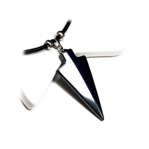 Men's Hematite Arrow Pendant Surf Surfer Leather Necklace 18" Men's Hematite Arrow Pendant Surf Surfer Leather Necklace 18"