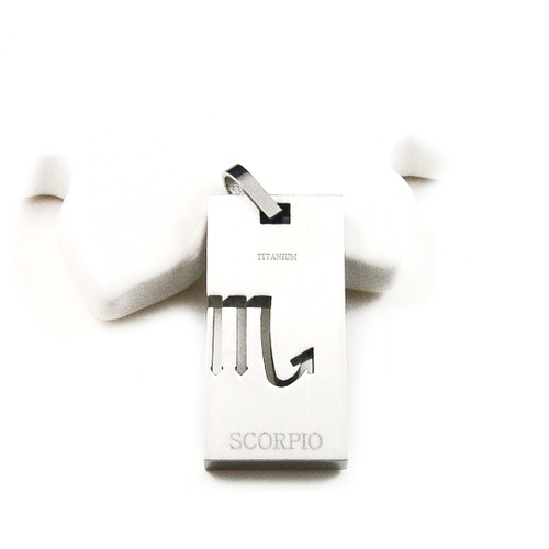 Titanium Scorpio Zodiac Sign Pendant Titanium Scorpio Zodiac Sign Pendant