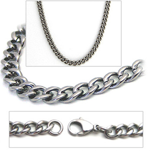 NEW 3/5/7/9/11mm Mens Titanium Steel Stainless Steel Necklace Thick Chain  Silver | eBay