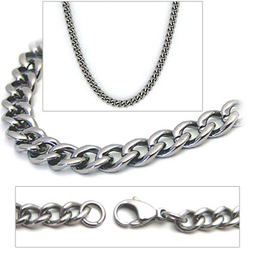 Men's Stainless Steel Curb Chain Necklace | 11mm | REEDS Jewelers