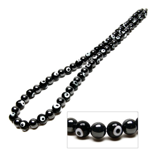 Accents Kingdom Men's Magnetic Hematite Bone Shaped Bead Necklace