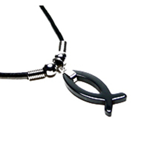 Limited Edition Hematite Heart Lock Pendant Necklace from RIVA New York