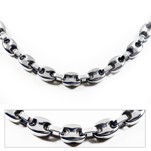 Men's 5MM Titanium Gucci Link Chain Necklace