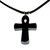 Men's Prime Black Hematite Cross Pendant Cross Necklace