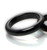 Two Thin Black Magnetic Hematite Band Rings SZ 6 7 8 9