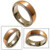 8mm Mens Coffee Gold Titanium Milgrain Magnetic Ring 8mm Mens Coffee Gold Titanium Milgrain Magnetic Ring