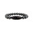 Men's 9 Eye Tibetan Dzi Bead Magnetic Hematite Bracelet 8.5"