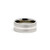 8mm Men's Titanium Wedding Ring Band With Sterling Silver Inlay