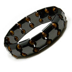 Men's Magnetic Hematite Tiger's Eye Fashion Bracelet