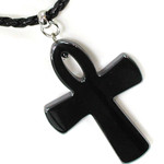 Men's Prime Black Hematite Cross Pendant Cross Necklace