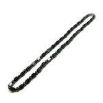 Men's Magnetic Hematite Short Hexagon Bead Necklace 20"