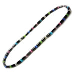 Women's Magnetic Hematite Color Cat's Eye Bead Necklace 18"