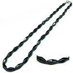 Men's Magnetic Hematite With Faceted Beads Necklace 20"