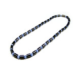 Women's Magnetic Hematite Blue Cat's Eye Bead Necklace 20"