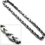 9MM Men's Titanium Link Chain Non Magnetic Golf Necklace