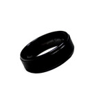 9mm Black Tungsten Men's Wedding Band Ring