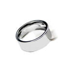 10mm Tungsten Carbide Pipe Cut Wedding Band Ring