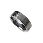 Men's Tungsten Laser Engraved Celtic Design Ring