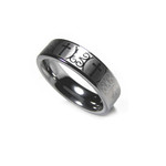 6mm Tungsten Carbide Cross Wedding Band Engagement Ring