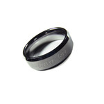 8mm Men's Forever Love Tungsten Carbide Wedding Band Ring