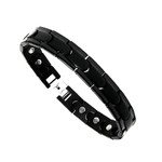 Black Titanium Magnetic Therapy & Healing Golf Bracelet for Arthritis and Carpal Tunnel T30