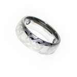 8mm Men's Titanium Magnetic Celtic Knot Wedding Ring Band