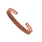 Men's Magnetic Copper Golf Bangle Bracelet Gecko