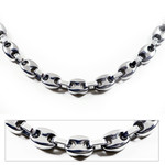 8MM Men's Titanium Gucci Link Chain Necklace