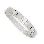 Titanium Men's Magnetic Cross Link Golf Bracelet T38