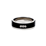 8mm Men's Titanium Batman Spinner Ring Band