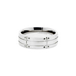 8mm Men's Titanium Matrix Design Wedding Ring Band