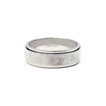 8MM Men's Titanium Bear Track Spinner Ring