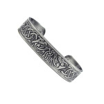 Men's Silver Phoenix Celtic Magnetic Therapy Bracelet