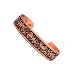 Women's Paisley Design Copper Magnetic Therapy Bracelet