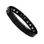 Black Titanium Magnetic Therapy & Healing Golf Bracelet for Arthritis and Carpal Tunnel T26