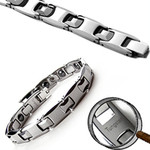 Men's Tungsten Carbide Magnetic Sports Golf Bracelet