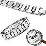 Men's Gladiator Magnetic Tungsten Carbide Golf Bracelet