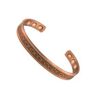 Men's Icthus Copper Magnetic Golf Cuff Bracelet