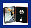 2019 FIJI $1 CAPTAIN MARVEL 1 OZ SILVER PROOF COIN  - OPEN DISPLAY CASE 2019 FIJI $1 CAPTAIN MARVEL 1 OZ SILVER PROOF COIN  - OPEN DISPLAY CASE
