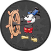 2017 NIUE $2 STEAMBOAT WILLIE  BLACK RUTHENIUM COLORED 1 OZ SILVER COIN - LARGE IMAGE 2017 NIUE $2 STEAMBOAT WILLIE  BLACK RUTHENIUM COLORED 1 OZ SILVER COIN - LARGE IMAGE