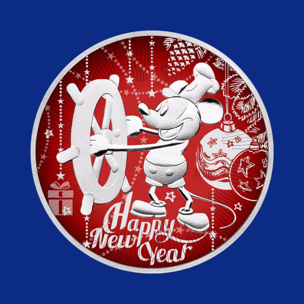 2017 NIUE $2 STEAMBOAT WILLIE HAPPY NEW YEAR BALLS 1OZ SILVER COIN 2017 NIUE $2 STEAMBOAT WILLIE HAPPY NEW YEAR BALLS 1OZ SILVER COIN